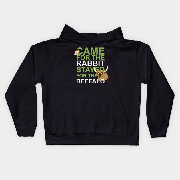 Don't Starve Beefalo! (Light) Kids Hoodie by acorntree